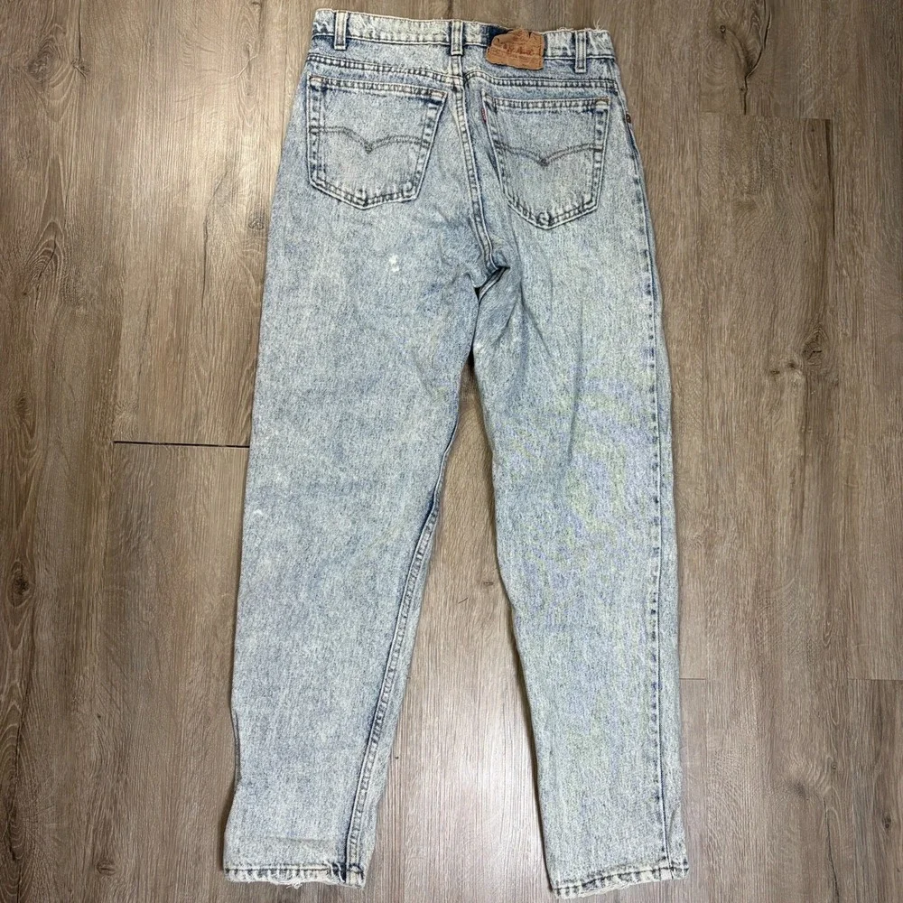 VTG Levis 550 Jeans Size 32x32 Acid Wash Denim 100% Cotton Tapered USA 90's